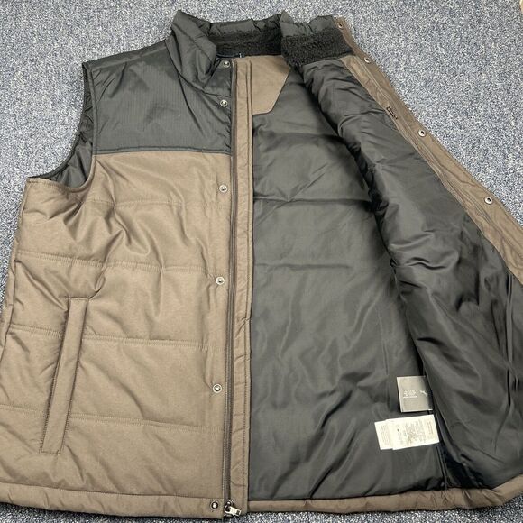 Columbia Vest Men XL Black Gray Puffer Jacket Water Resistant Thermal $120 MSRP - Picture 11 of 12